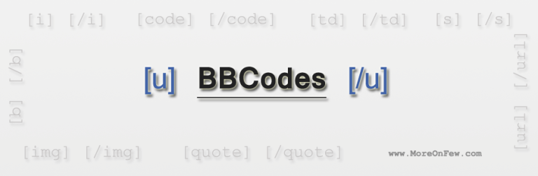 What Is A Bulletin Board Code Or BBCode MoreOnFew